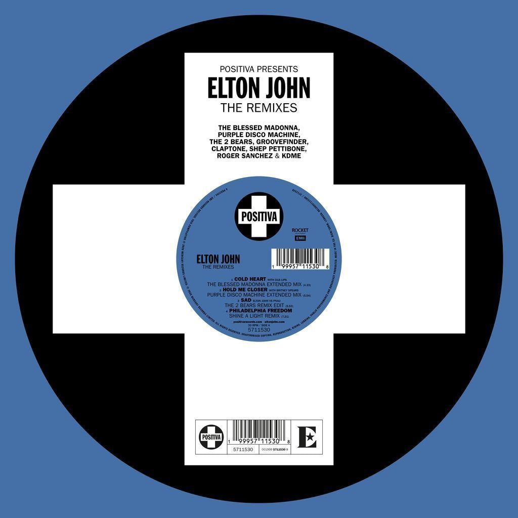 Elton John - Positiva Presents: Elton John - The Remixes (Glow-In-The-Dark Vinyl/Signature Positiva Sleeve)