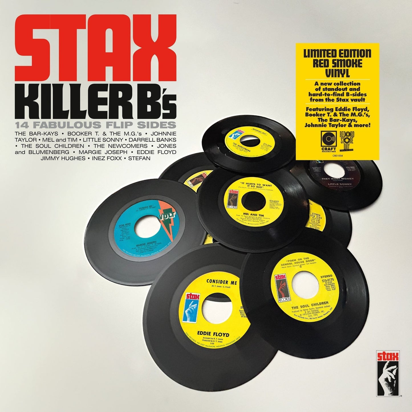 Various Artists - Stax: Killer B's (Limited/Red Smoke Vinyl)