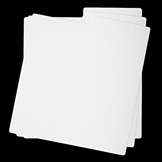 Vinyl Solutions - Record Dividers - Blank White