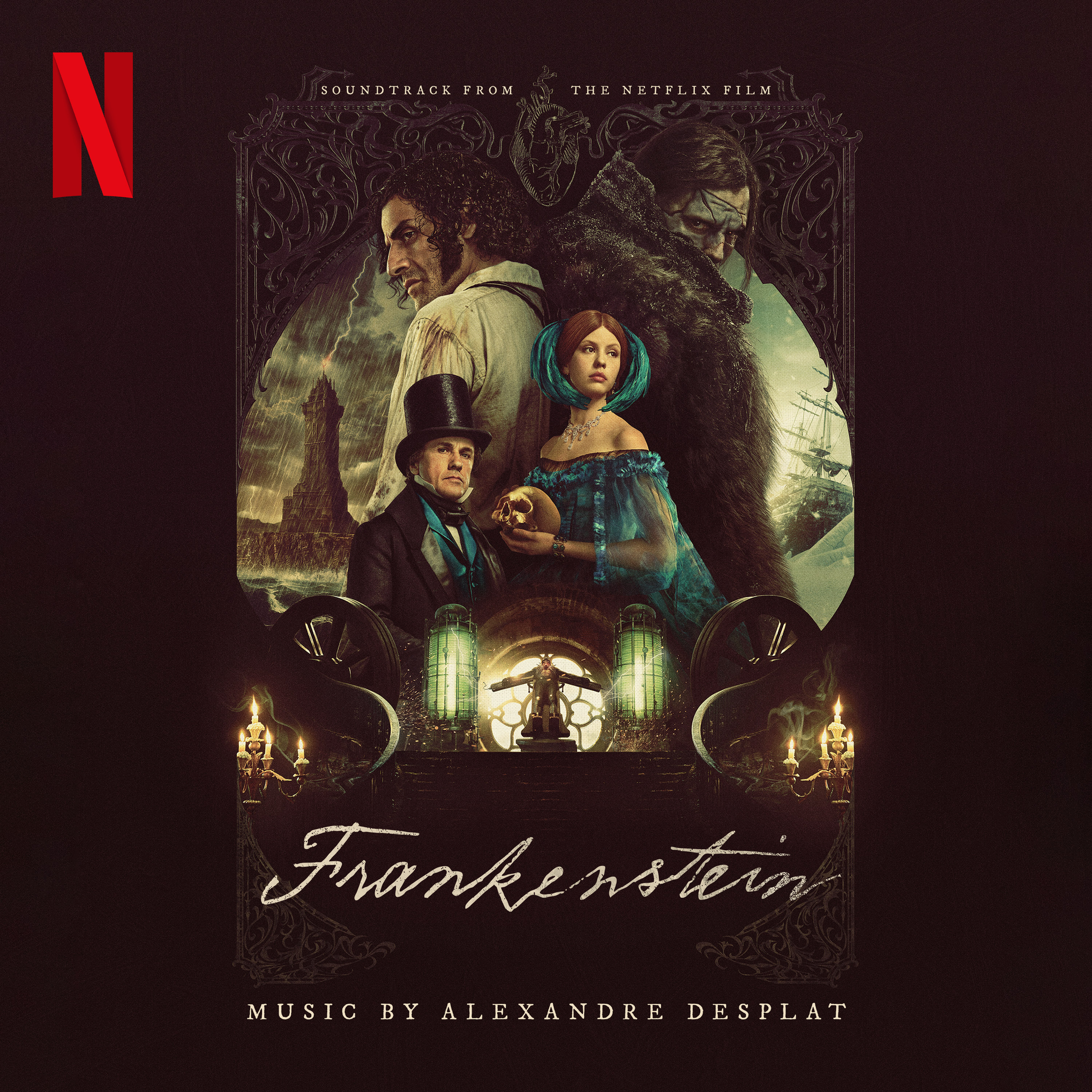 Alexandre Desplat - Frankenstein (2LP, 140g, red and white splatter vinyl)