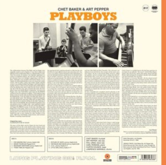 Chet Baker & Art Pepper - Playboys (limited / Solid Orange Vinyl)