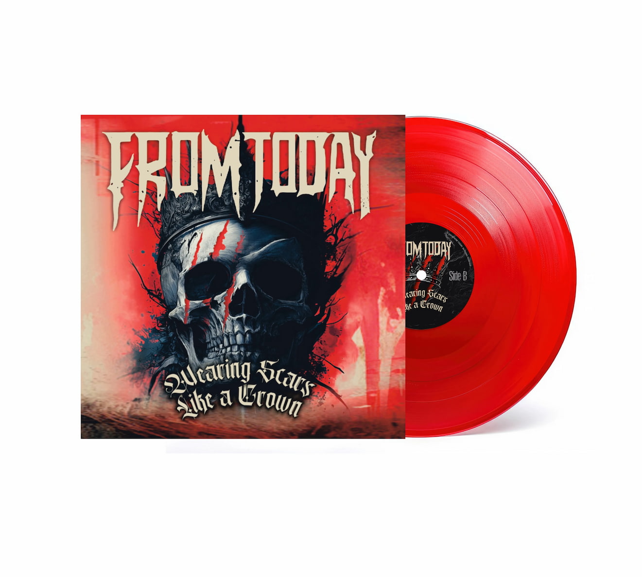 From Today - Wearing Scars Like A Crown (lipstick Red Vinyl)