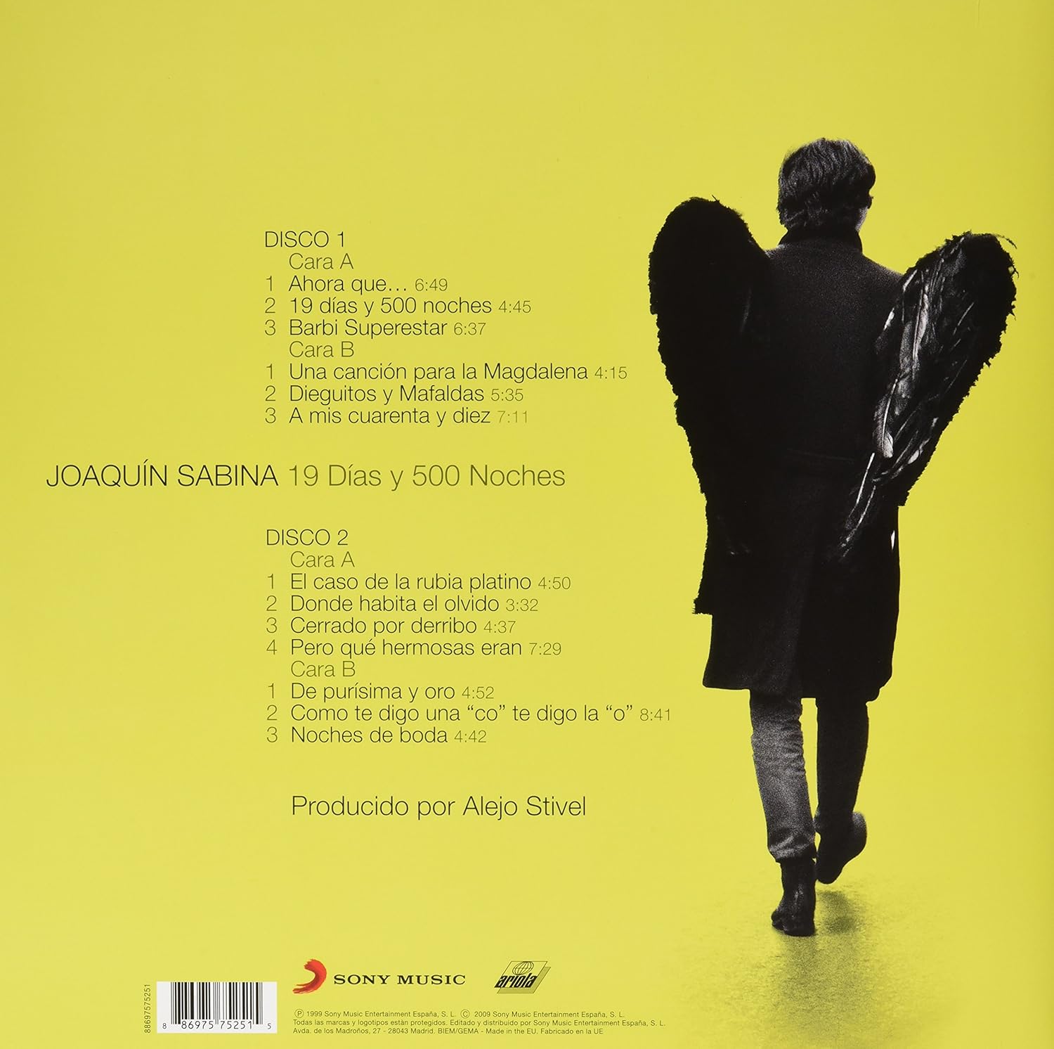 Joaquin Sabina - 19 Dias Y 500 Noches (Vinilo)