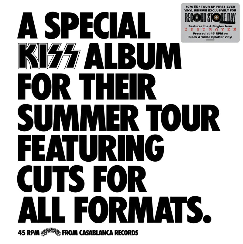 Kiss - Special Kiss Tour Ep (Black/White Splatter Vinyl/45 RPM)