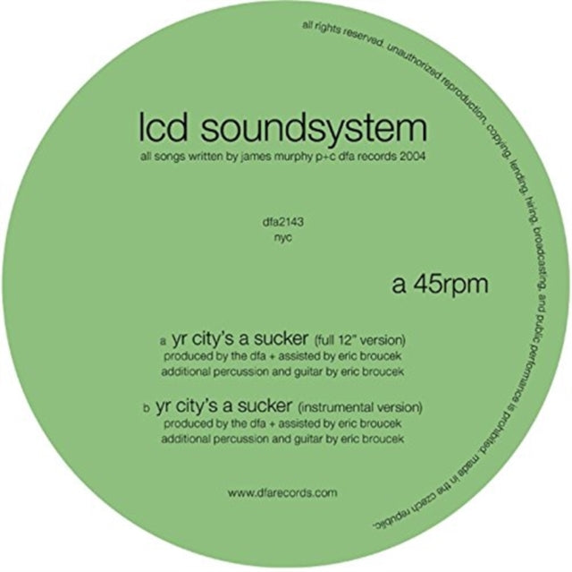 Lcd Soundsystem - Yr City's A Sucker