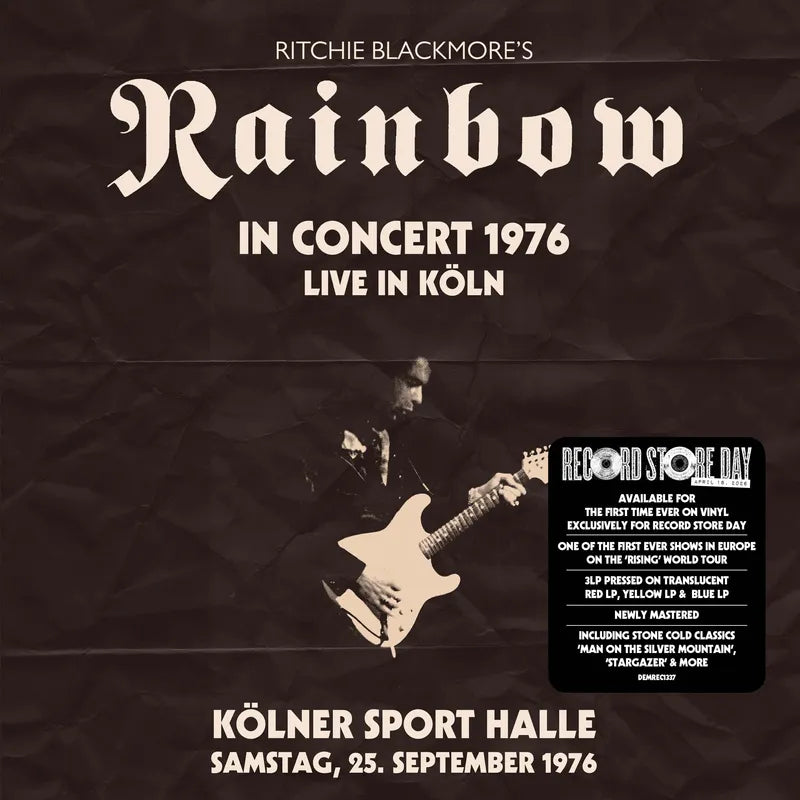 Ritchie Blackmore's Rainbow - Live From Koln 1976 (Translucent Red Yellow Blue Vinyl/3LP)