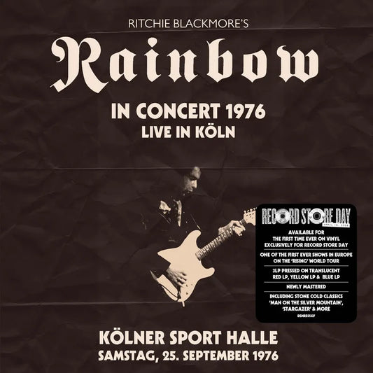 Ritchie Blackmore's Rainbow - Live From Koln 1976 (Translucent Red Yellow Blue Vinyl/3LP)