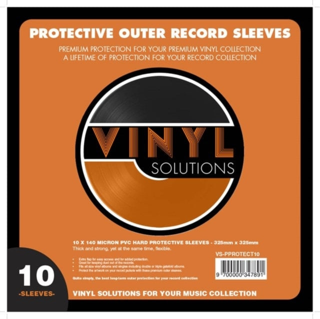 Vinyl Accessories - Vinyl Solutions Premium Protective Outer Record Sleeves x10
